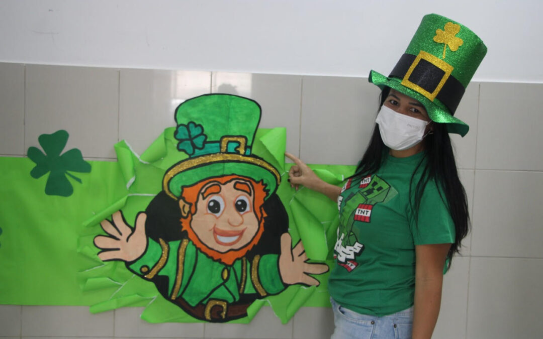 St. Patrick’s Day agita a programação das turmas do inglês estendido dos Salesianos Bahia